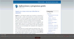 Desktop Screenshot of aplicacionesgratis.com